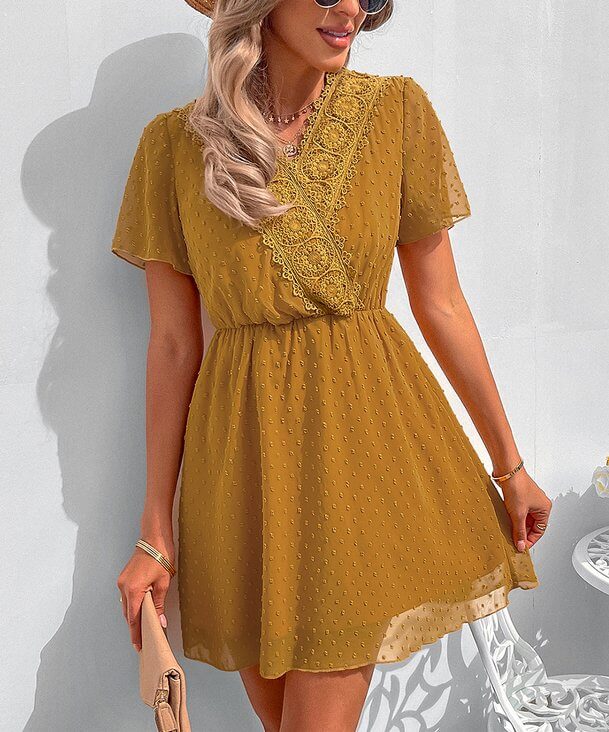 Swiss Dots Mini Dress