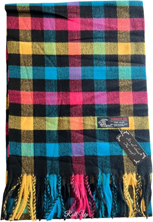 Unisex Plaid Scarf