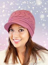 Load image into Gallery viewer, Cute Beanie Hat w/Visor
