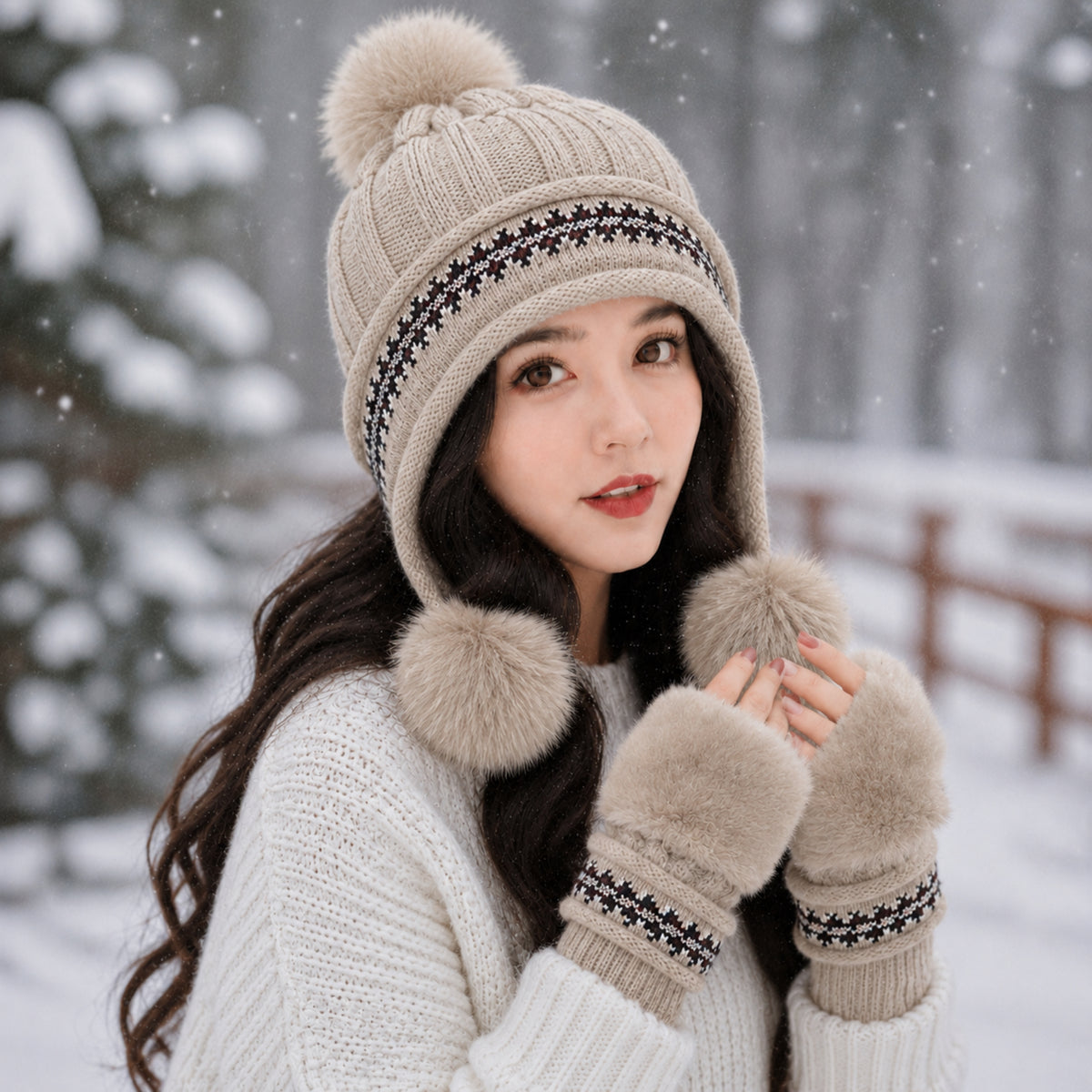 Beanie Gloves Gift Set