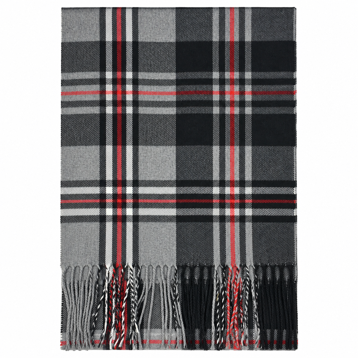 Unisex Plaid Scarf