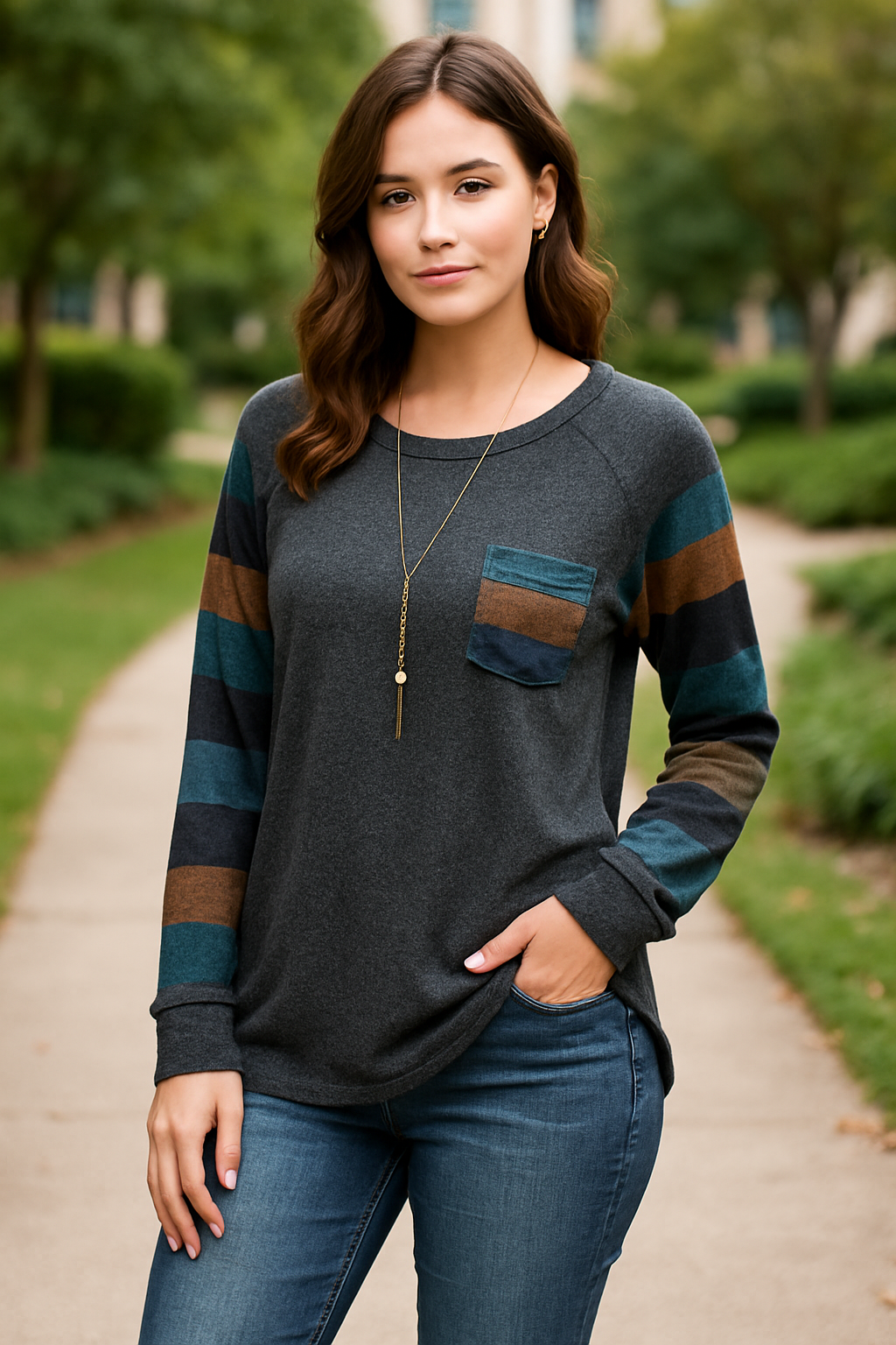 Casual Long Sleeve Top