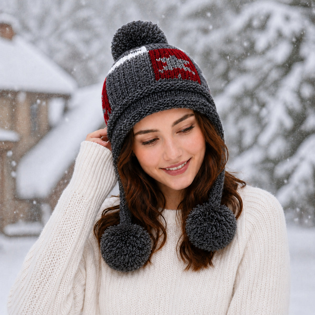 Earflap Knitted Beanies