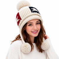 Earflap Knitted Beanies