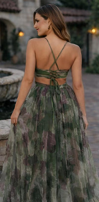 Women’s elegant Colorful Mesh Maxi Dress