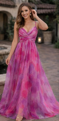 Women’s elegant Colorful Mesh Maxi Dress