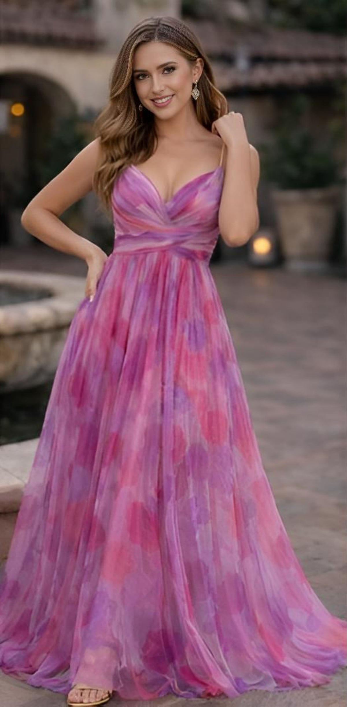 Women’s elegant Colorful Mesh Maxi Dress