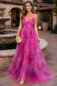 Women’s elegant Colorful Mesh Maxi Dress