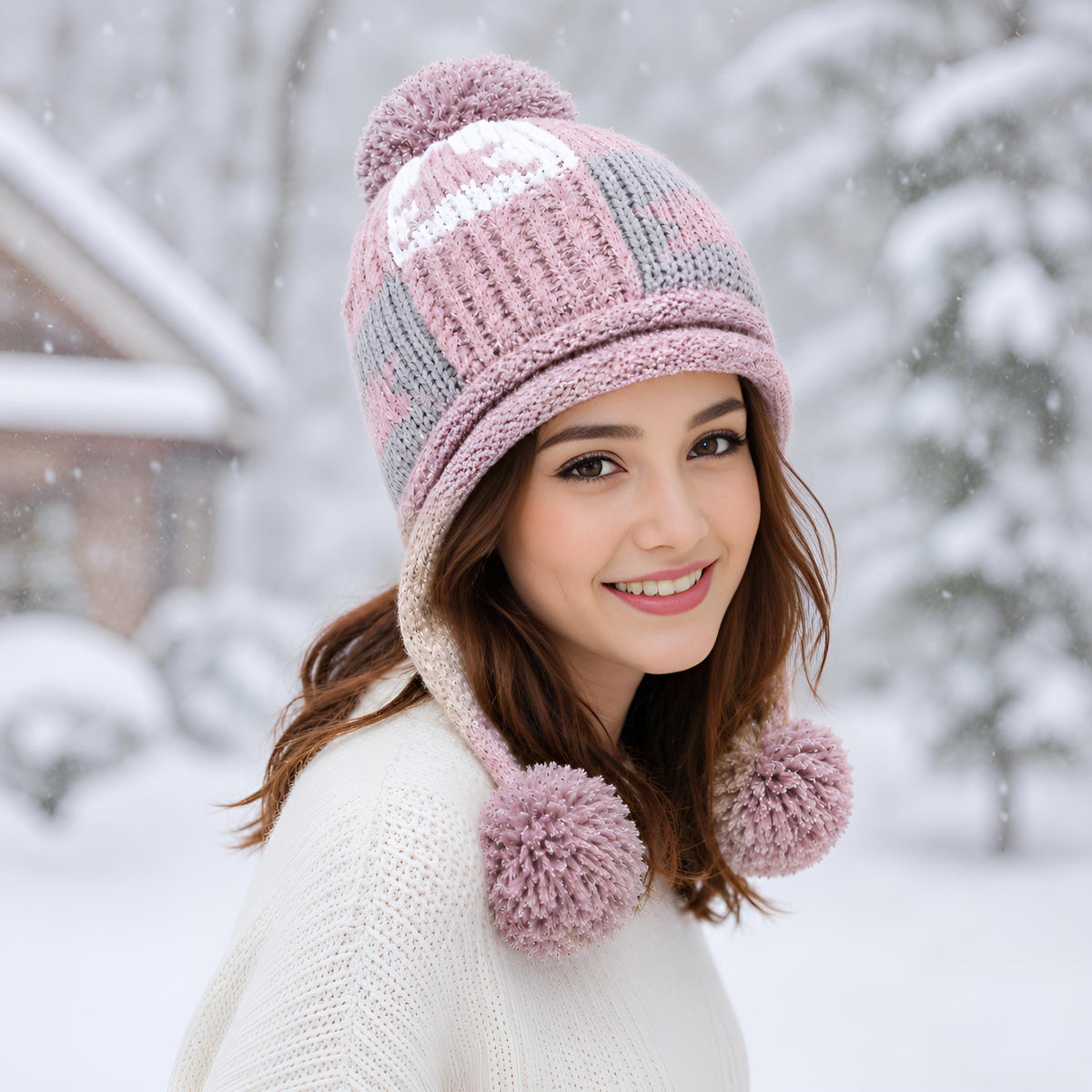 Earflap Knitted Beanies