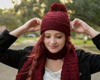 Beanie Hat and Scarf Set for Women