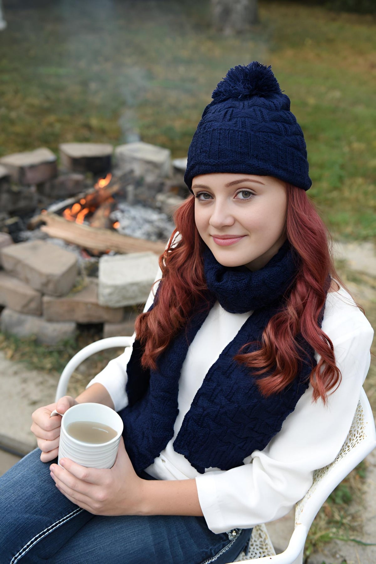 Beanie Hat and Scarf Set for Women