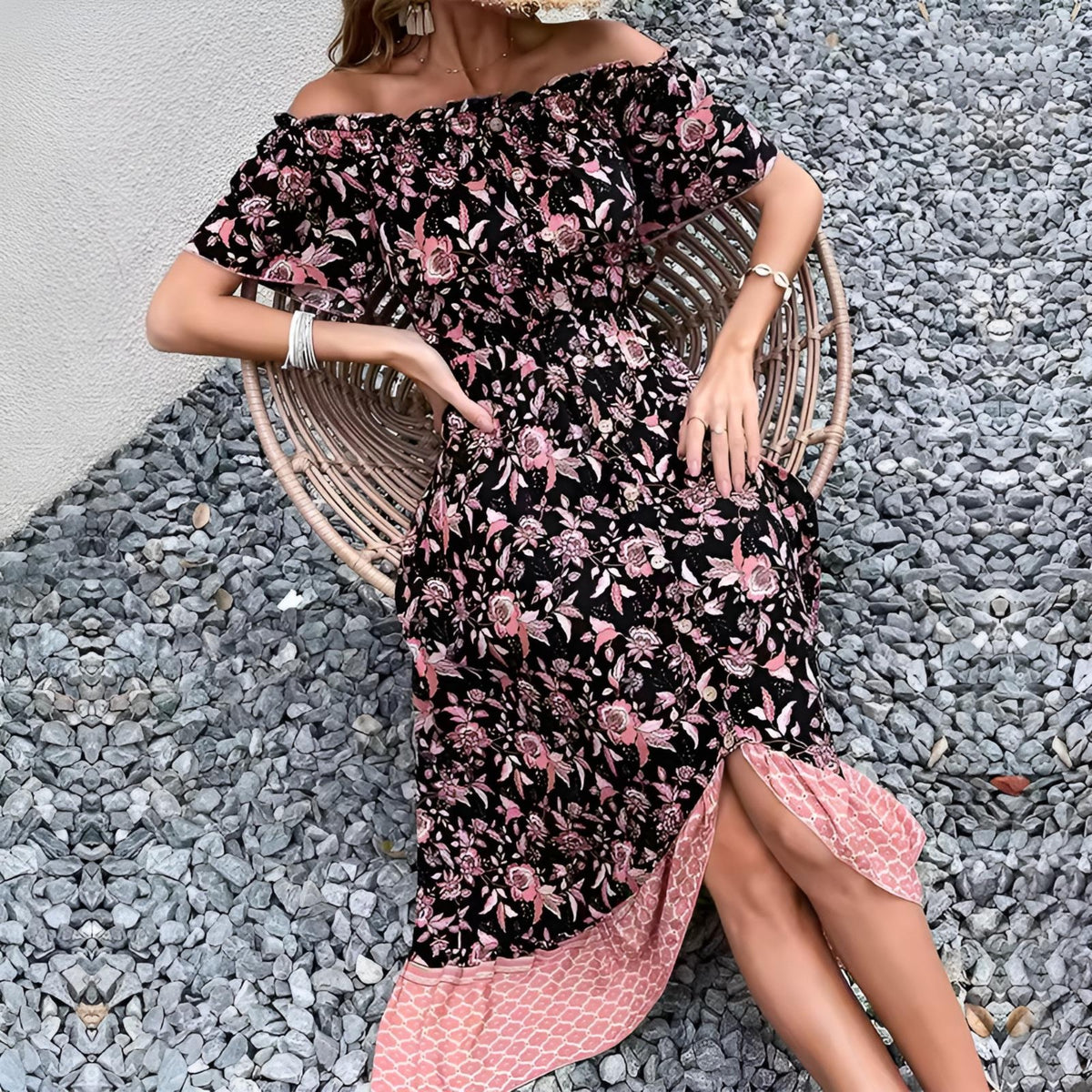 Off Shoulder Bohemian Maxi