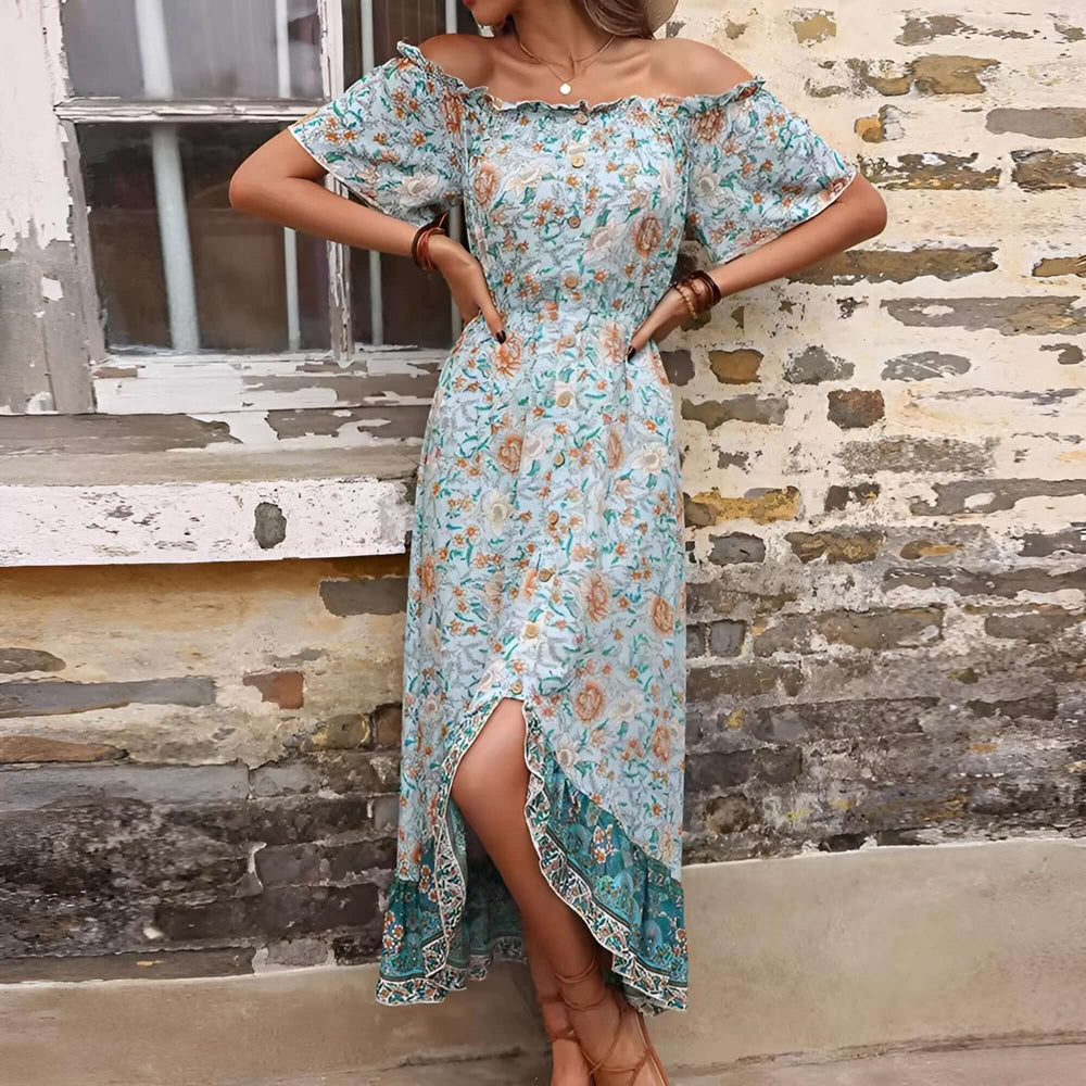 boho dresses off the shoulder Bohemian Maxi Dress Available in sizes S Hopeekasha Jcpenney Formal Dresses Lining:Without Lining SCHOOL-FORMAL-DRESS