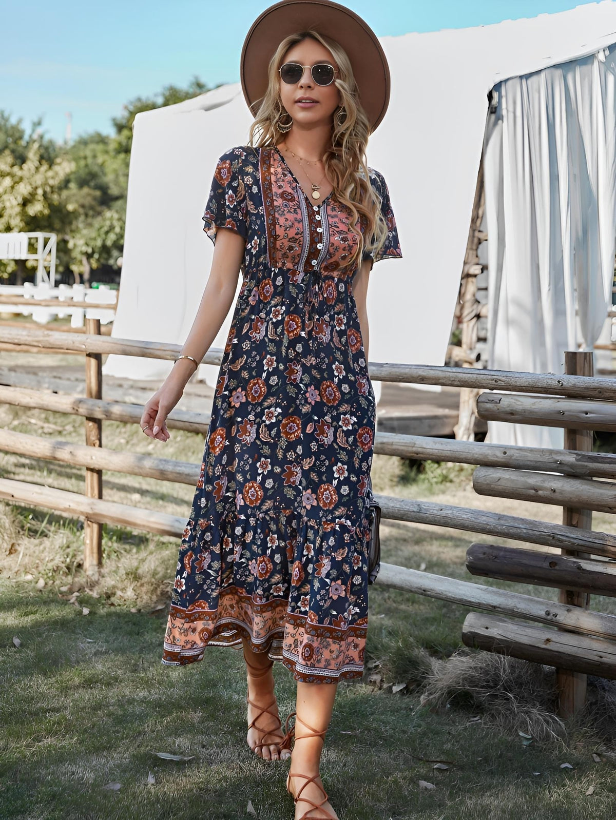 Bohemian Trend Midi Dress