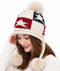 Earflap Knitted Beanies
