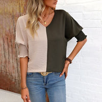 Two Tone Top - Women's boho fashion | Roll Up Fashion