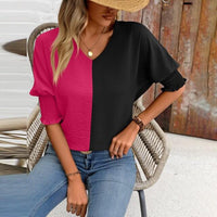 Two Tone Top - Women's boho fashion | Roll Up Fashion