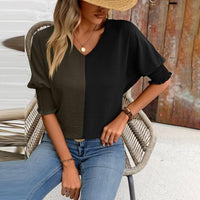 Two Tone Top - Women's boho fashion | Roll Up Fashion