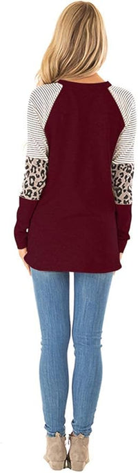 Leopard Print Loose Tunic Top