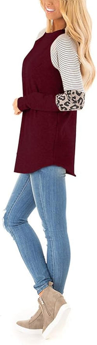 Leopard Print Loose Tunic Top
