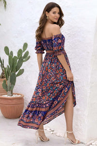 Women’s Bohemian Floral Maxi Dress - Women's boho fashion | Roll Up Fashion