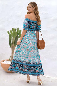 Women’s Bohemian Floral Maxi Dress - Women's boho fashion | Roll Up Fashion