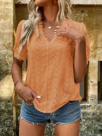 Embroidery Hallow Blouse - Women's boho fashion | Roll Up Fashion