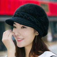Winter Cozy Fur Beanie Hat
