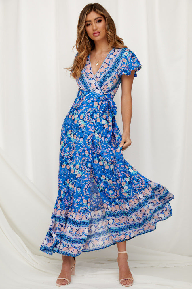 Boho Beach Wrap Around Dress – Roll Up Fashion