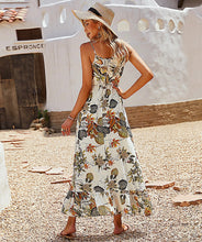 Load image into Gallery viewer, Floral Leaf Print long Maxi Dress
