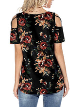 Load image into Gallery viewer, Floral Blouses - Black
