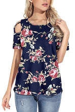 Load image into Gallery viewer, Floral Print Blouse - Navy
