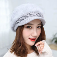 Winter Cozy Fur Beanie Hat