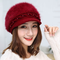 Winter Cozy Fur Beanie Hat