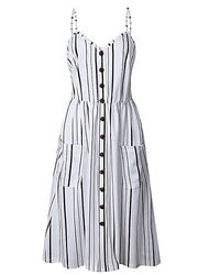 All Stripes Midi Dress