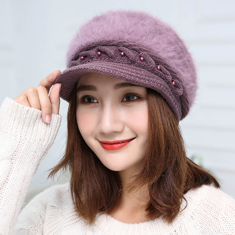 Winter Cozy Fur Beanie Hat