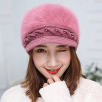 Winter Cozy Fur Beanie Hat