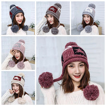 Load image into Gallery viewer, Earflap Knitted Beanies
