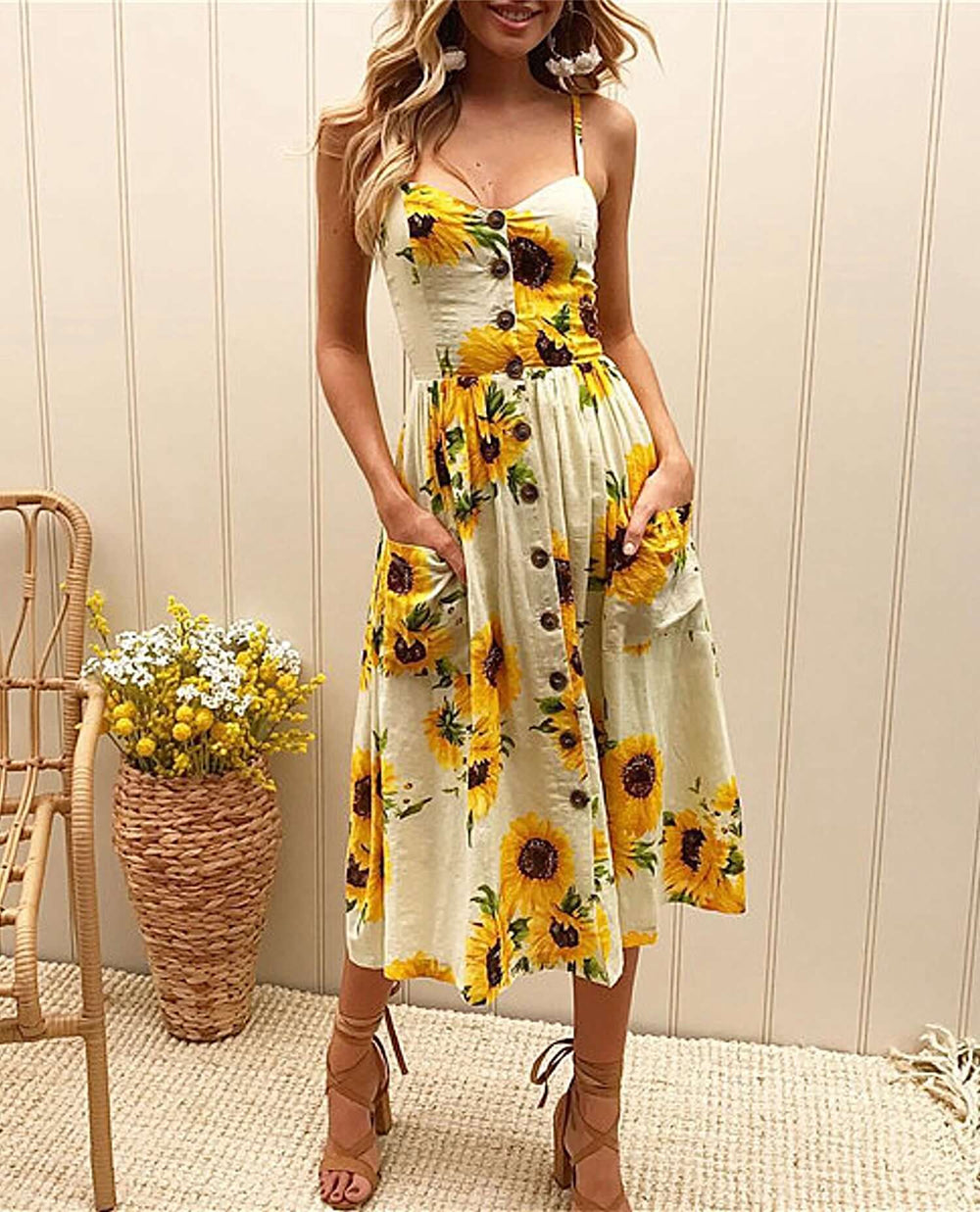 Sun Glow Midi Dress main image 1