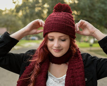 Load image into Gallery viewer, Scarf and Beanie Hat Set
